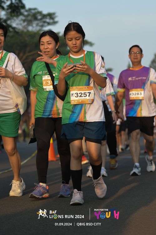 Race photo from BAF LIONS RUN 2024