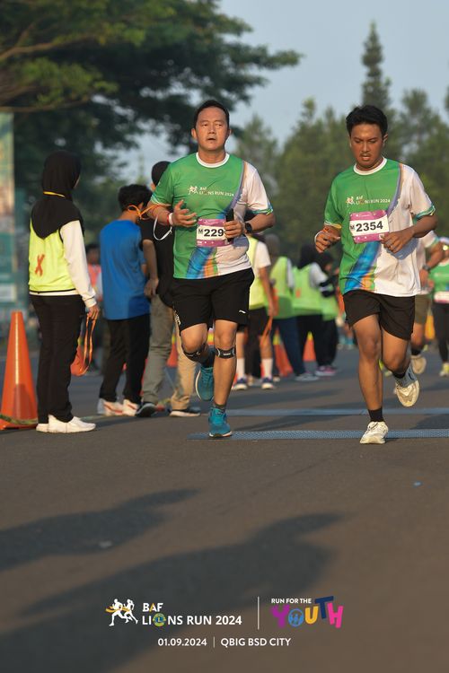 Race photo from BAF LIONS RUN 2024