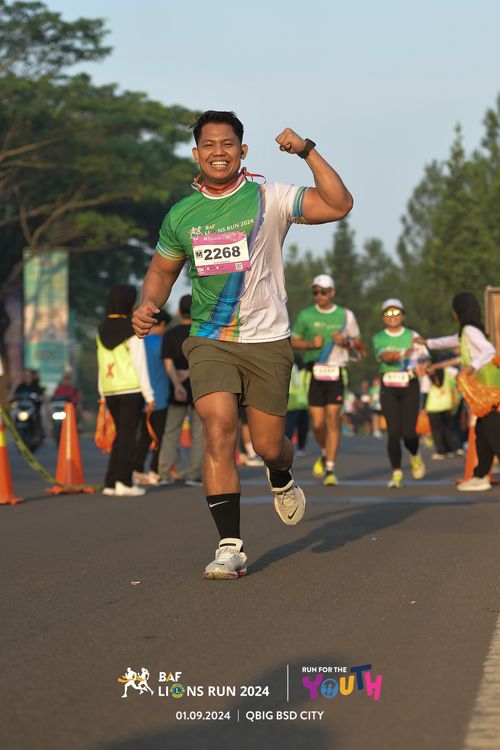 Race photo from BAF LIONS RUN 2024