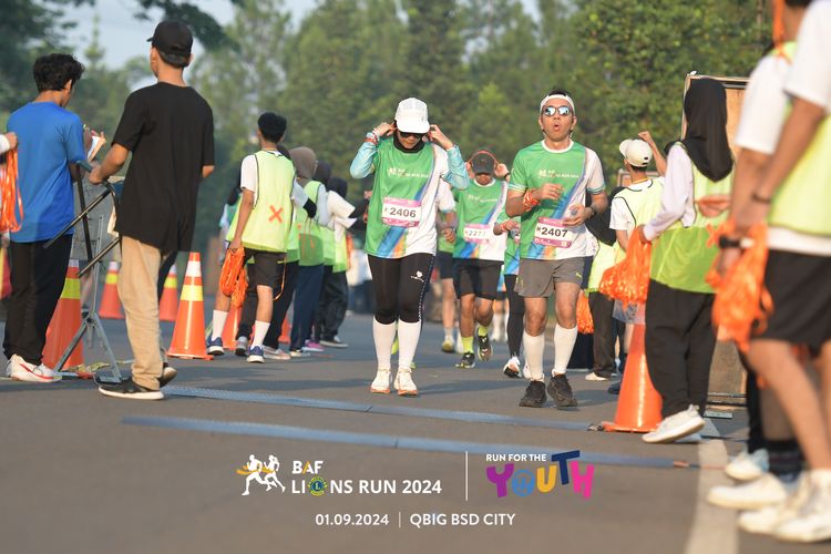 Race photo from BAF LIONS RUN 2024