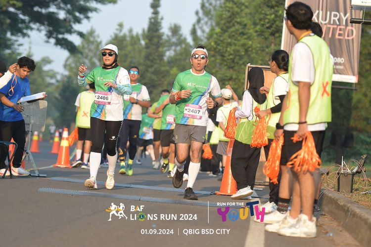 Race photo from BAF LIONS RUN 2024