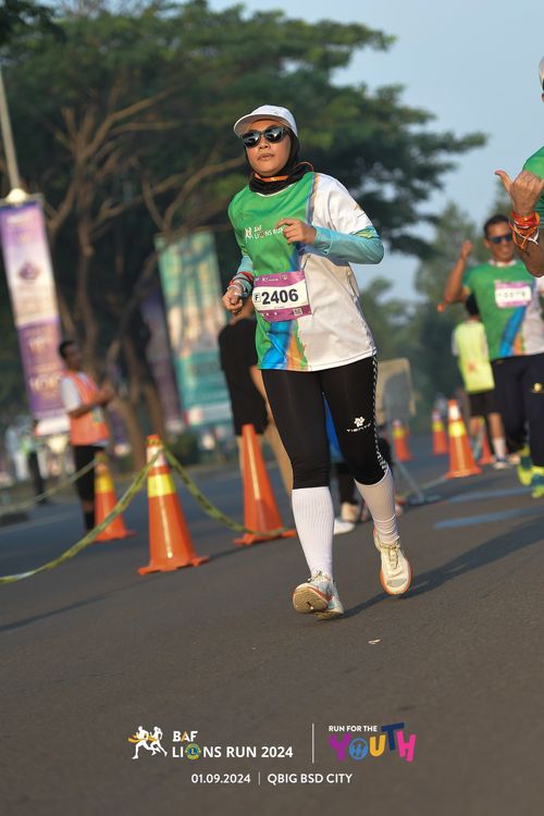 Race photo from BAF LIONS RUN 2024