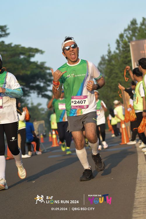 Race photo from BAF LIONS RUN 2024
