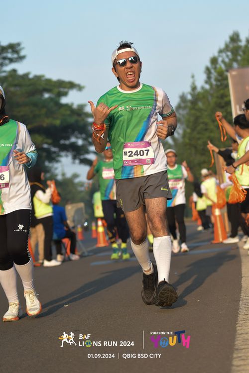 Race photo from BAF LIONS RUN 2024