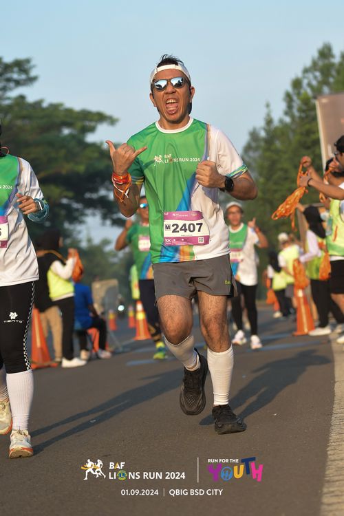 Race photo from BAF LIONS RUN 2024
