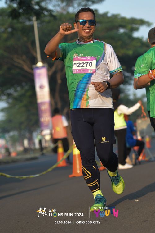 Race photo from BAF LIONS RUN 2024