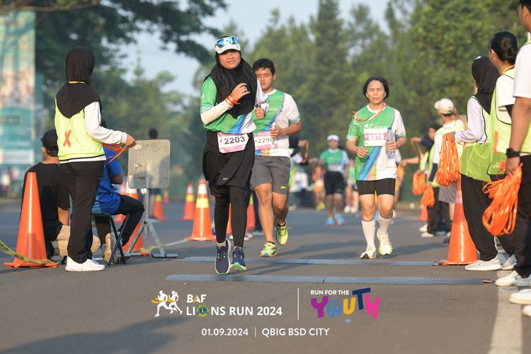 Race photo from BAF LIONS RUN 2024
