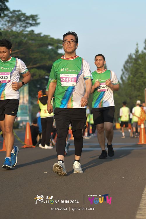 Race photo from BAF LIONS RUN 2024