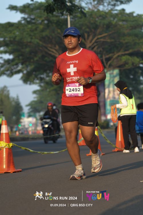 Race photo from BAF LIONS RUN 2024
