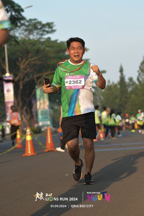 Race photo from BAF LIONS RUN 2024