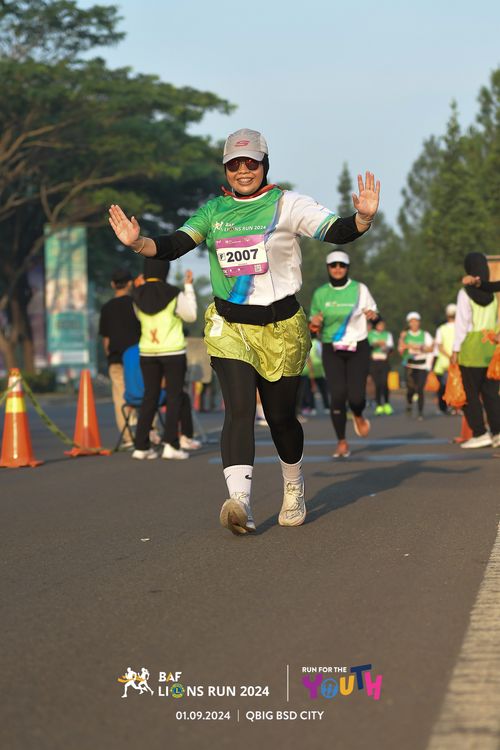 Race photo from BAF LIONS RUN 2024