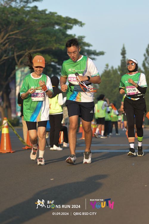 Race photo from BAF LIONS RUN 2024