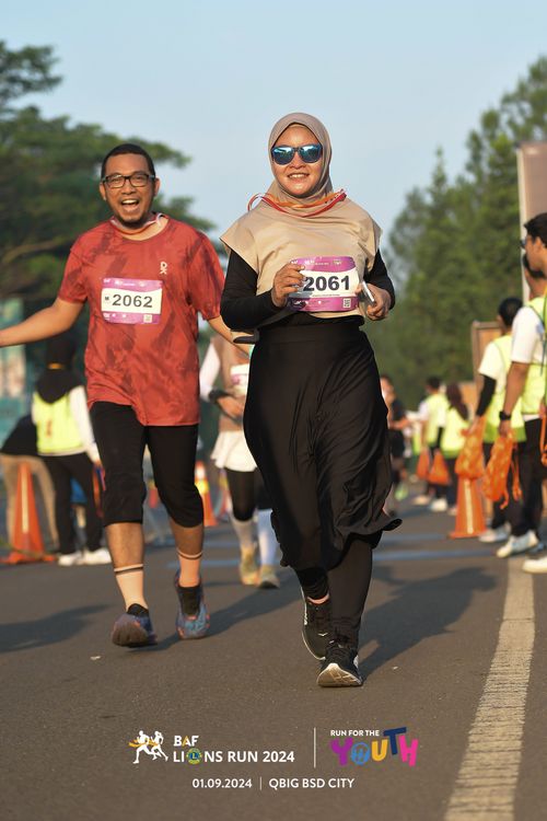 Race photo from BAF LIONS RUN 2024