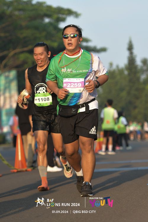 Race photo from BAF LIONS RUN 2024