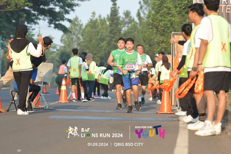Race photo from BAF LIONS RUN 2024