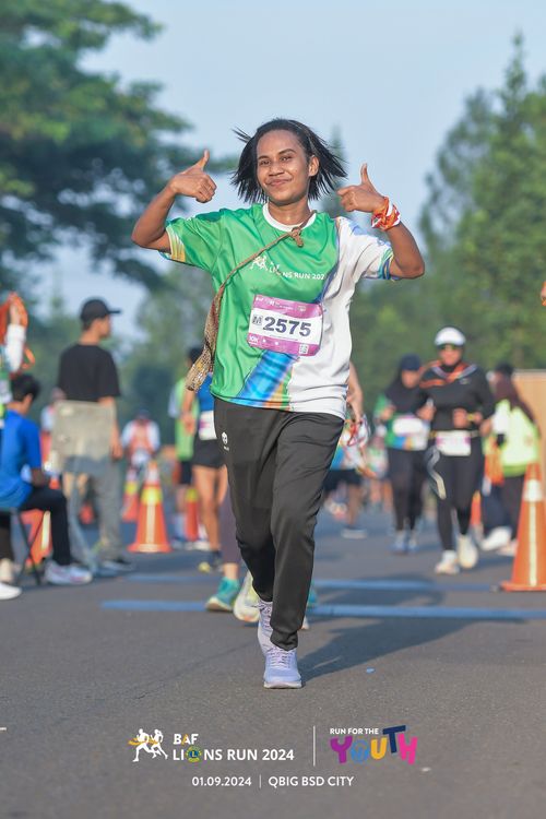 Race photo from BAF LIONS RUN 2024