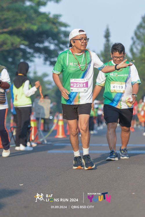 Race photo from BAF LIONS RUN 2024