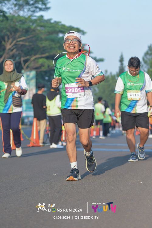 Race photo from BAF LIONS RUN 2024