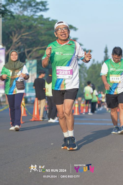 Race photo from BAF LIONS RUN 2024