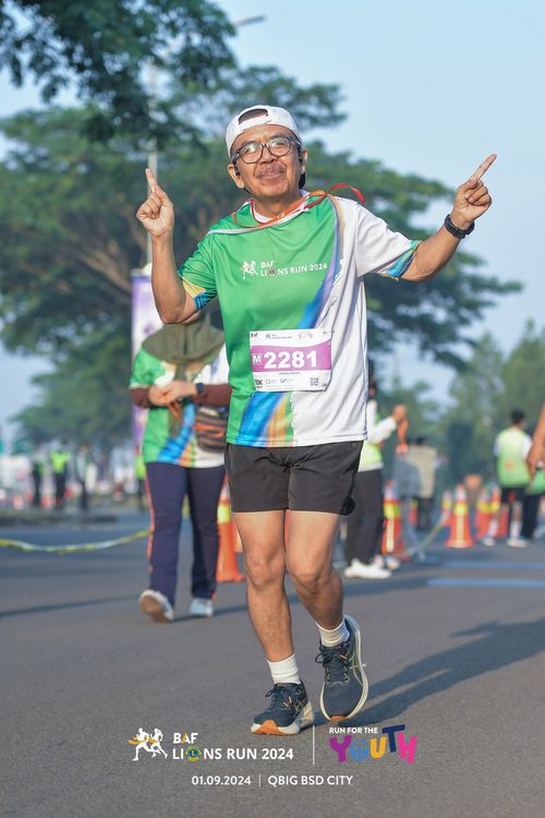 Race photo from BAF LIONS RUN 2024