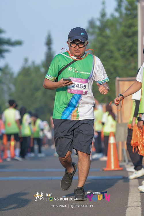 Race photo from BAF LIONS RUN 2024