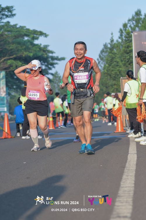 Race photo from BAF LIONS RUN 2024