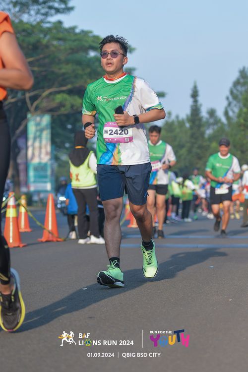 Race photo from BAF LIONS RUN 2024