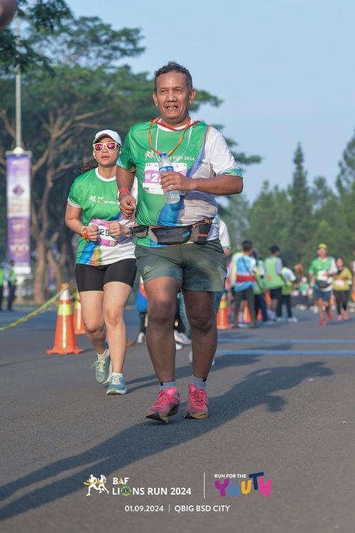 Race photo from BAF LIONS RUN 2024