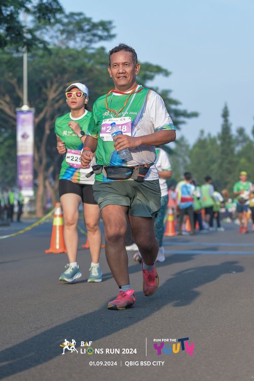 Race photo from BAF LIONS RUN 2024