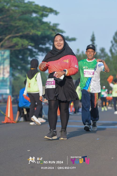 Race photo from BAF LIONS RUN 2024