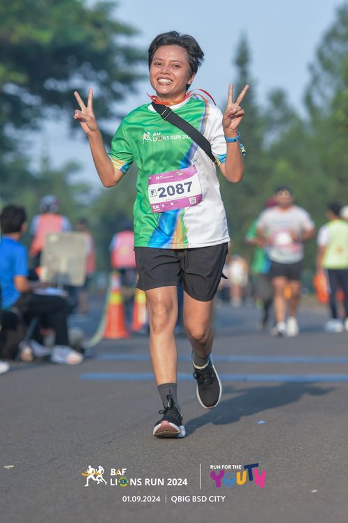 Race photo from BAF LIONS RUN 2024