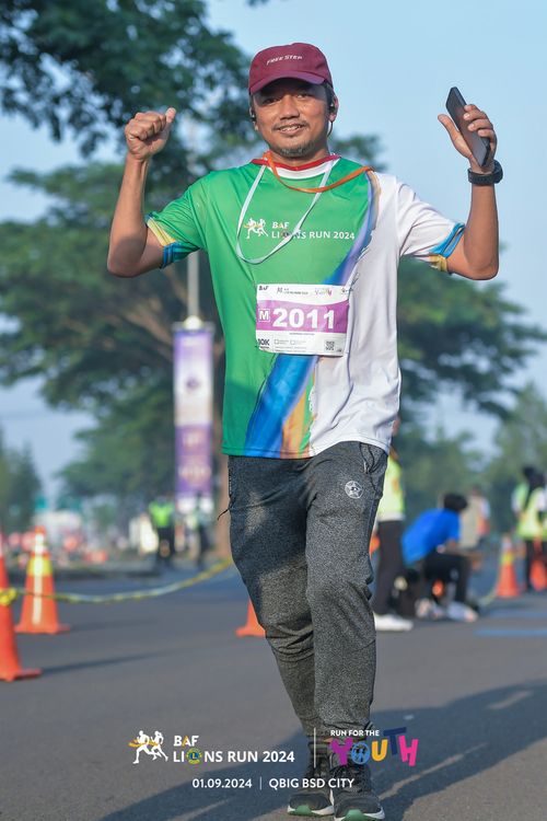 Race photo from BAF LIONS RUN 2024