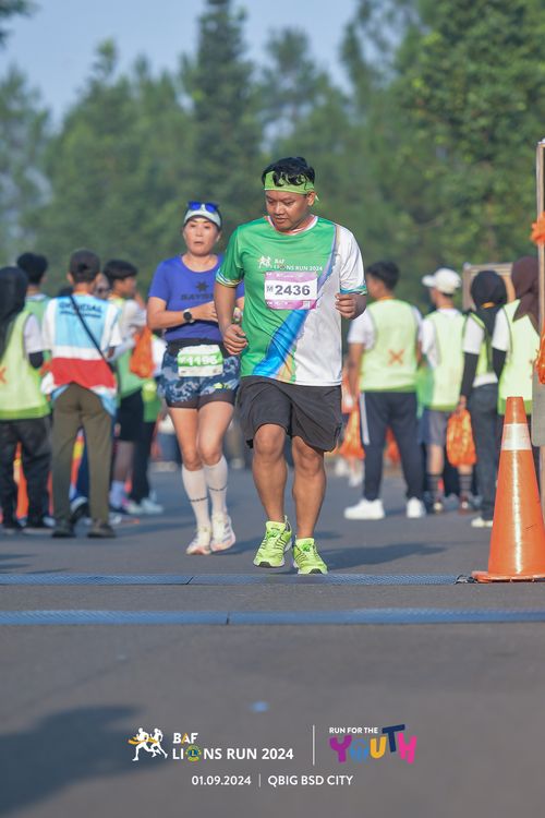 Race photo from BAF LIONS RUN 2024