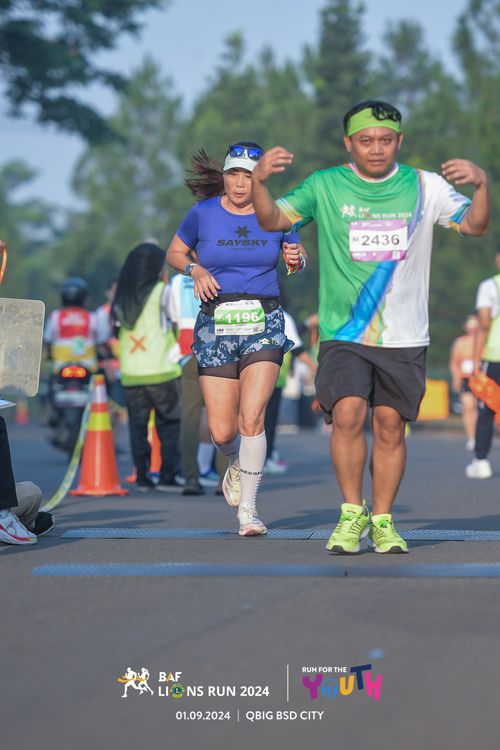 Race photo from BAF LIONS RUN 2024