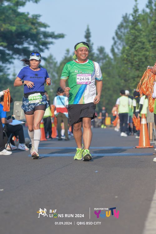 Race photo from BAF LIONS RUN 2024