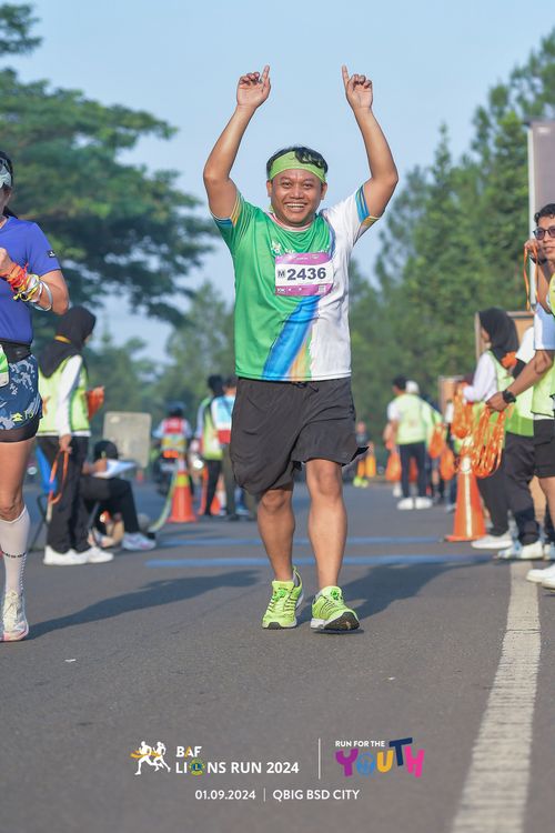 Race photo from BAF LIONS RUN 2024