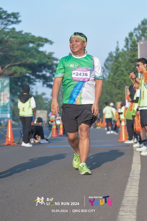 Race photo from BAF LIONS RUN 2024