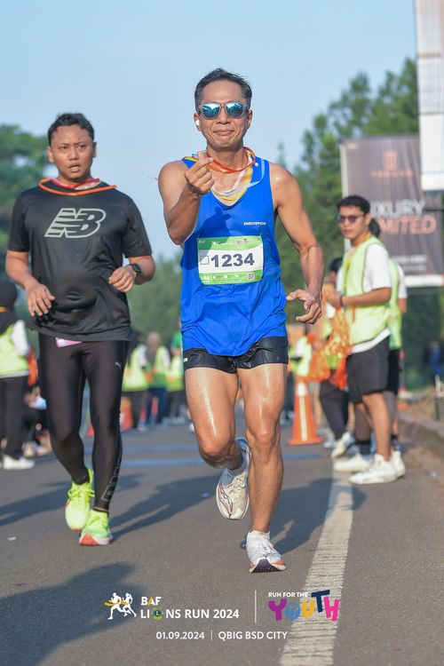 Race photo from BAF LIONS RUN 2024