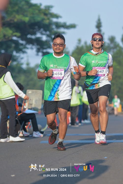 Race photo from BAF LIONS RUN 2024