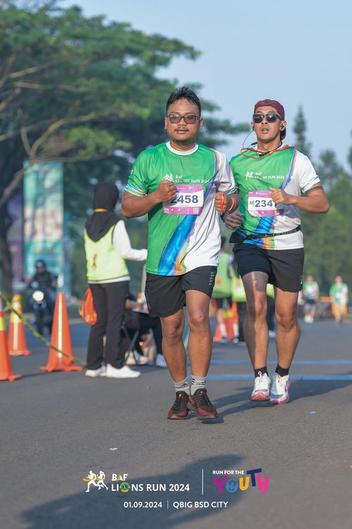 Race photo from BAF LIONS RUN 2024