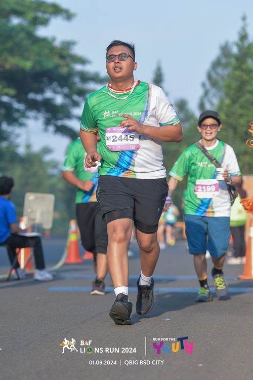 Race photo from BAF LIONS RUN 2024