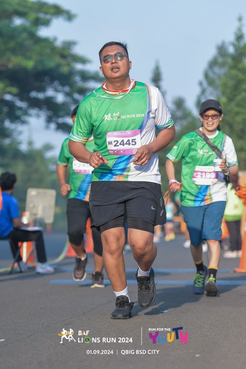 Race photo from BAF LIONS RUN 2024