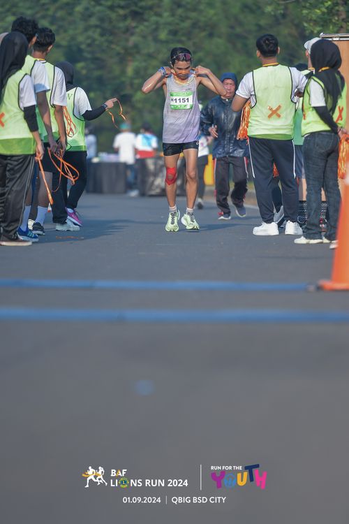 Race photo from BAF LIONS RUN 2024