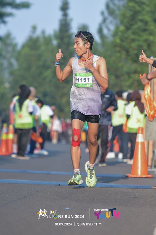 Race photo from BAF LIONS RUN 2024