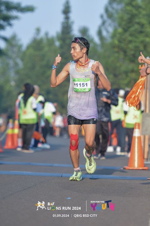 Race photo from BAF LIONS RUN 2024