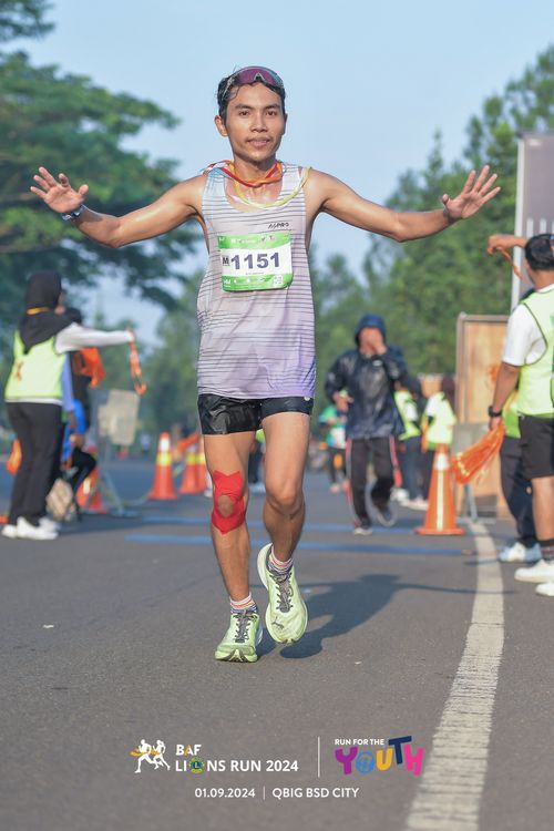 Race photo from BAF LIONS RUN 2024