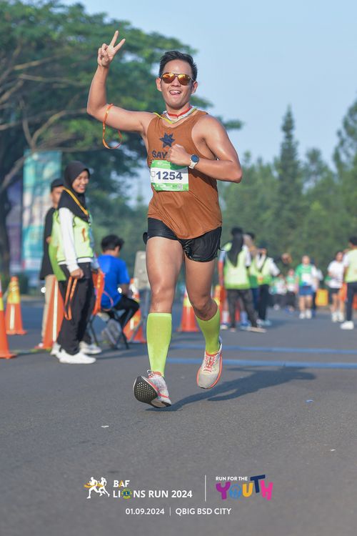 Race photo from BAF LIONS RUN 2024