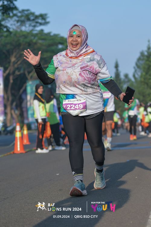 Race photo from BAF LIONS RUN 2024
