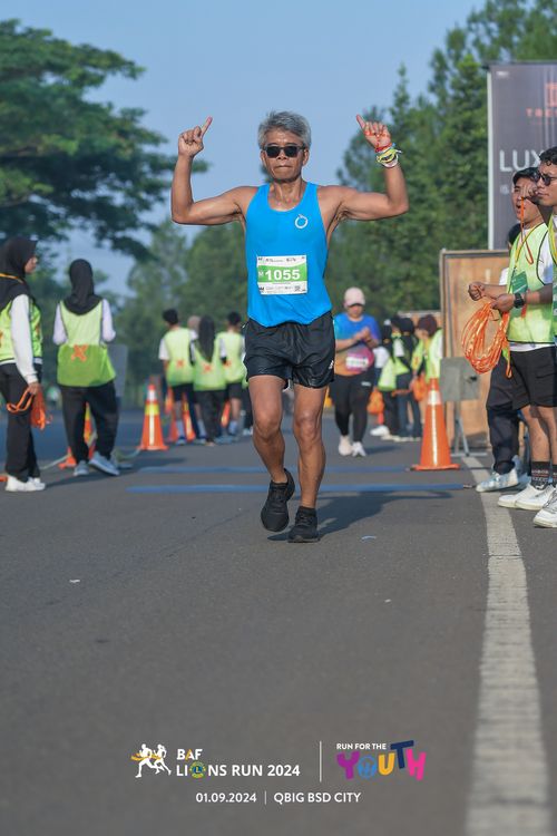 Race photo from BAF LIONS RUN 2024