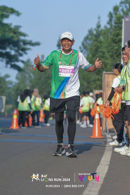 Race photo from BAF LIONS RUN 2024